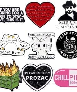 Alternative view of Hot Coffee 'As Far As I Know I'm Delightful' Enamel Pin