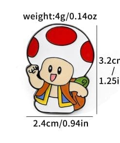 Super Mario Bros ‘Set of 5 Mario and Friends’ Enamel Pin - Image 4