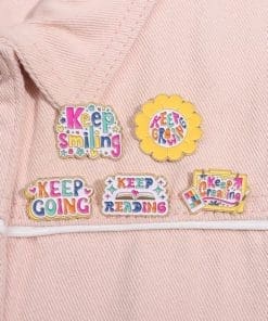Alternative view of Daily Motivation 'Keep Creating' Enamel Pin