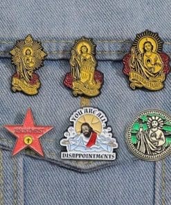 Alternative view of Jesus Christ 'Holy Star of Fame' Enamel Pin
