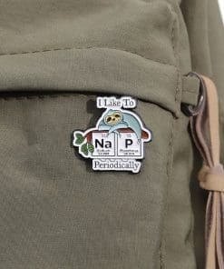 Alternative view of Funny Elements 'Sloth | I Like to Nap Periodically' Enamel Pin