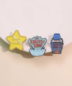 Alternative view of SpongeBob SquarePants 'Set of 3 Bucket' Enamel Pin