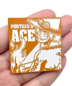 Alternative view of One Piece 'Portgas D. Ace | Orange Portrait' Enamel Pin