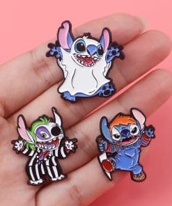 Alternative view of Cosplay 'Stitch x Beetlejuice' Enamel Pin