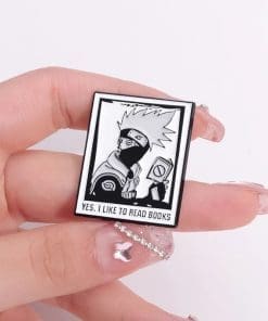 Alternative view of Naruto 'Yes I Like To Read Books' Enamel Pin