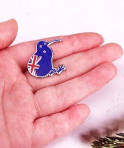Kiwi Bird 'New Zealand Flag' Enamel Pin - Image 3