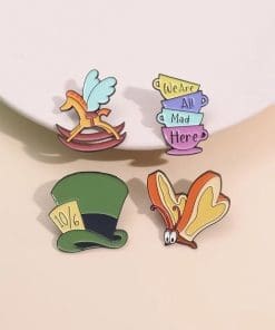Alternative view of Alice in Wonderland 'Set of 2 Little Fantasy' Enamel Pin