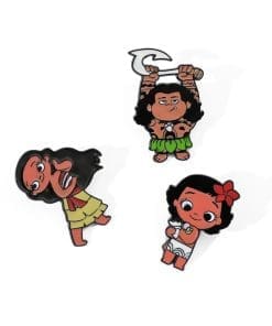 Moana 'Set of 3 Chibi | Maui and Moana' Enamel Pin