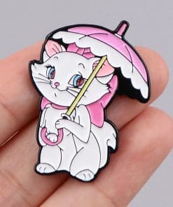 Alternative view of The Aristocats ‘Marie Pink Umbrella’ Enamel Pin