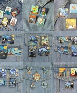 Alternative view of Starry Night Art 'Set of 3 Wizard' Enamel Pin