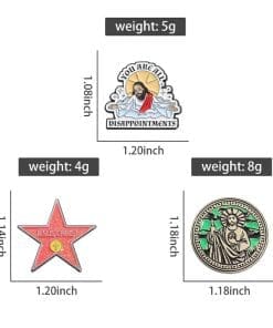 Jesus Christ 'Holy Star of Fame' Enamel Pin - Image 3