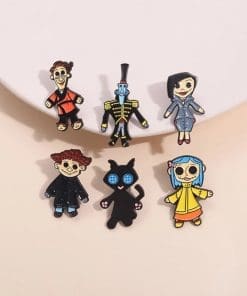 Alternative view of Coraline 'Other Mr. Bobinsky Chibi' Enamel Pin