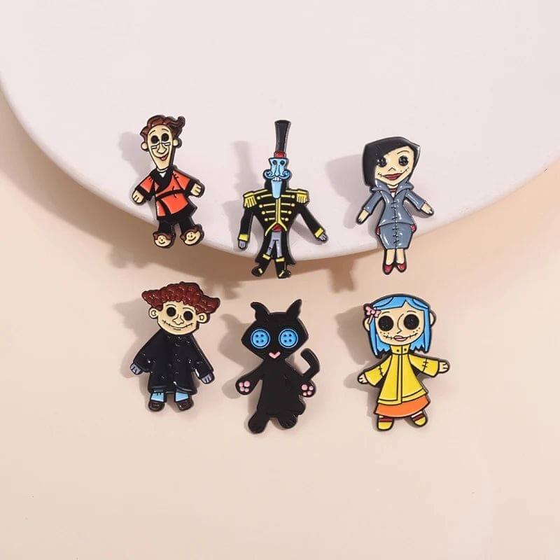 Coraline 'Other Cat' Enamel Pin - Image 2