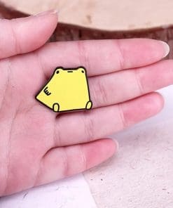Alternative view of Cheese Frog Enamel Pin