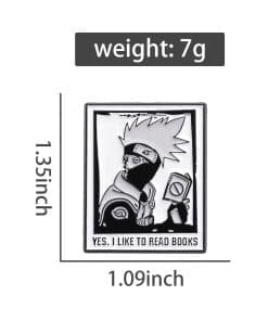 Naruto 'Yes I Like To Read Books' Enamel Pin - Image 4
