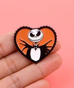 Alternative view of The Nightmare Before Christmas 'Jack Halloween Heart' Enamel Pin