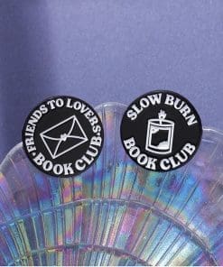 Alternative view of Book Club 'Friends To Lovers' Enamel Pin
