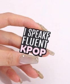 Alternative view of I Speak Fluent K-Pop Enamel Pin