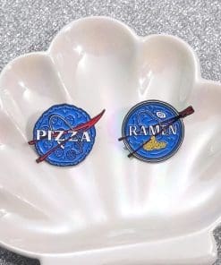 Alternative view of Planet 'Ramen Bowl' Enamel Pin