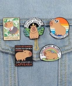 Capybara 'My Spirit Animal' Enamel Pin - Image 3