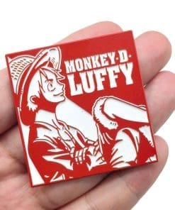 Alternative view of One Piece 'Luffy | Red Portrait' Enamel Pin