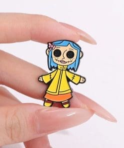 Alternative view of Coraline 'Button Eye' Enamel Pin