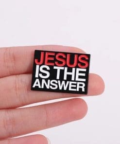 Alternative view of Jesus is the Answer Enamel Pin