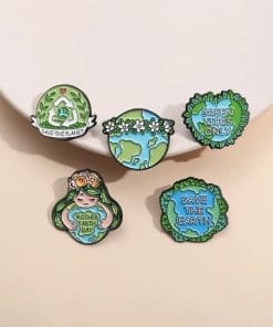 Alternative view of Mother Earth Day Enamel Pin