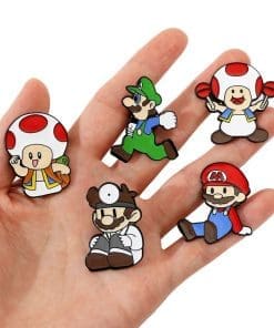 Alternative view of Super Mario Bros ‘Set of 5 Mario and Friends’ Enamel Pin