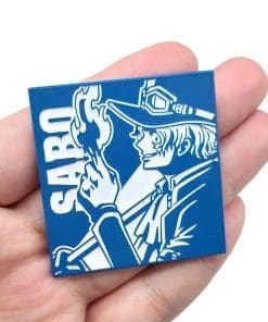 Alternative view of One Piece 'Sabo | Blue Portrait' Enamel Pin