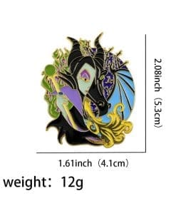 Sleeping Beauty 'Evil Queen x Maleficent' Enamel Pin - Image 3