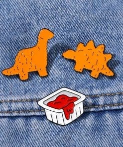 Alternative view of Dinosaur Biscuits 'Stegosaurus' Enamel Pin