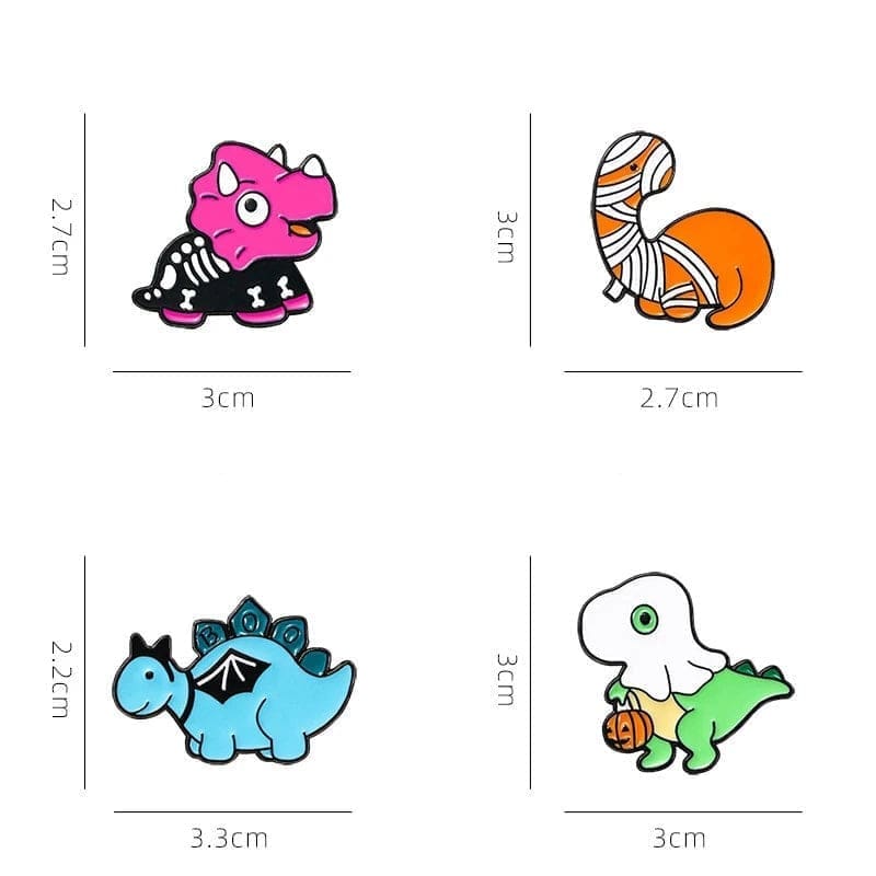 Halloween Dino 'Sauropods Mummy' Enamel Pin - Image 5