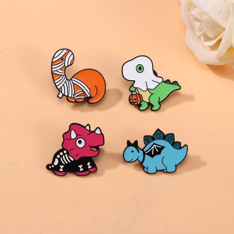 Halloween Dino 'Sauropods Mummy' Enamel Pin - Image 4