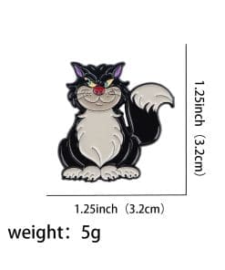 Cinderella ‘Lucifer | Side Eye’ Enamel Pin - Image 4