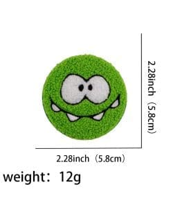 Alternative view of Om Nom Stories 'Om Nom' Embroidered Tinplate Pin