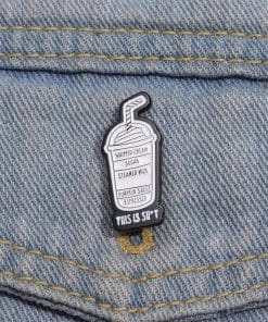This Is Coffee 'Set of 2 Types of Coffee' Enamel Pin - Image 3