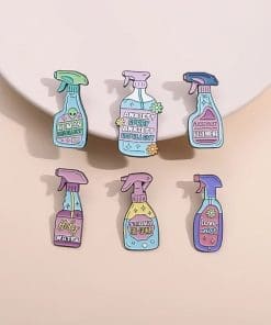 Alternative view of Anxiety Spray 'Set of 6 Mist' Enamel Pin