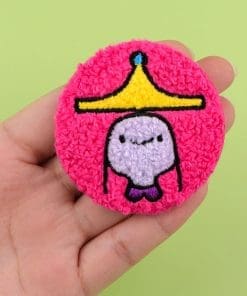 Alternative view of Adventure Time ‘Princess Bubblegum’ Embroidered Tinplate Pin