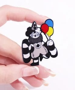 Alternative view of Sad Clown 'Colored Balloons' Enamel Pin