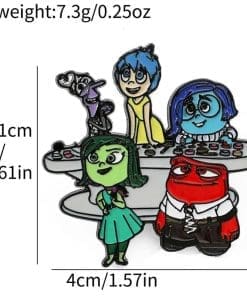 Alternative view of Inside Out 'Emotions Panel' Enamel Pin