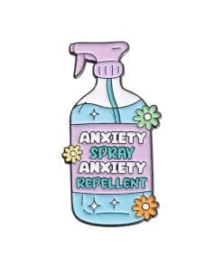 Alternative view of Alien Spray 'Human Repellent' Enamel Pin