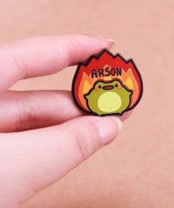 Alternative view of Fat Frog 'Arson' Enamel Pin