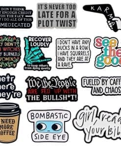 Alternative view of Hot Cup 'I Need More Coffee' Enamel Pin