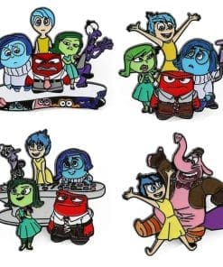 Alternative view of Inside Out 'Set of 6 Funny Emotions' Enamel Pin