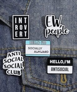 Alternative view of Leaf Me Alone Enamel Pin