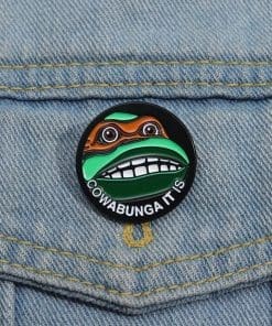Teenage Mutant Ninja Turtles ‘Michelangelo | Round Cowabunga It is’ Enamel Pin - Image 3