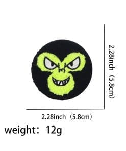 Alternative view of Powerpuff Girls 'Mojo Jojo' Embroidered Tinplate Pin