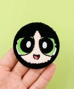 Alternative view of Powerpuff Girls 'Buttercup' Embroidered Tinplate Pin