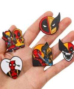 Alternative view of Deadpool and Wolverine 'Duo Battle' Enamel Pin